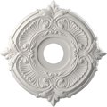 Ekena Millwork Attica PVC Ceiling Medallion (Fits Canopies up to 5 5/8"), 16"OD x 3 1/2"ID x 1"P CMP16ATGBW